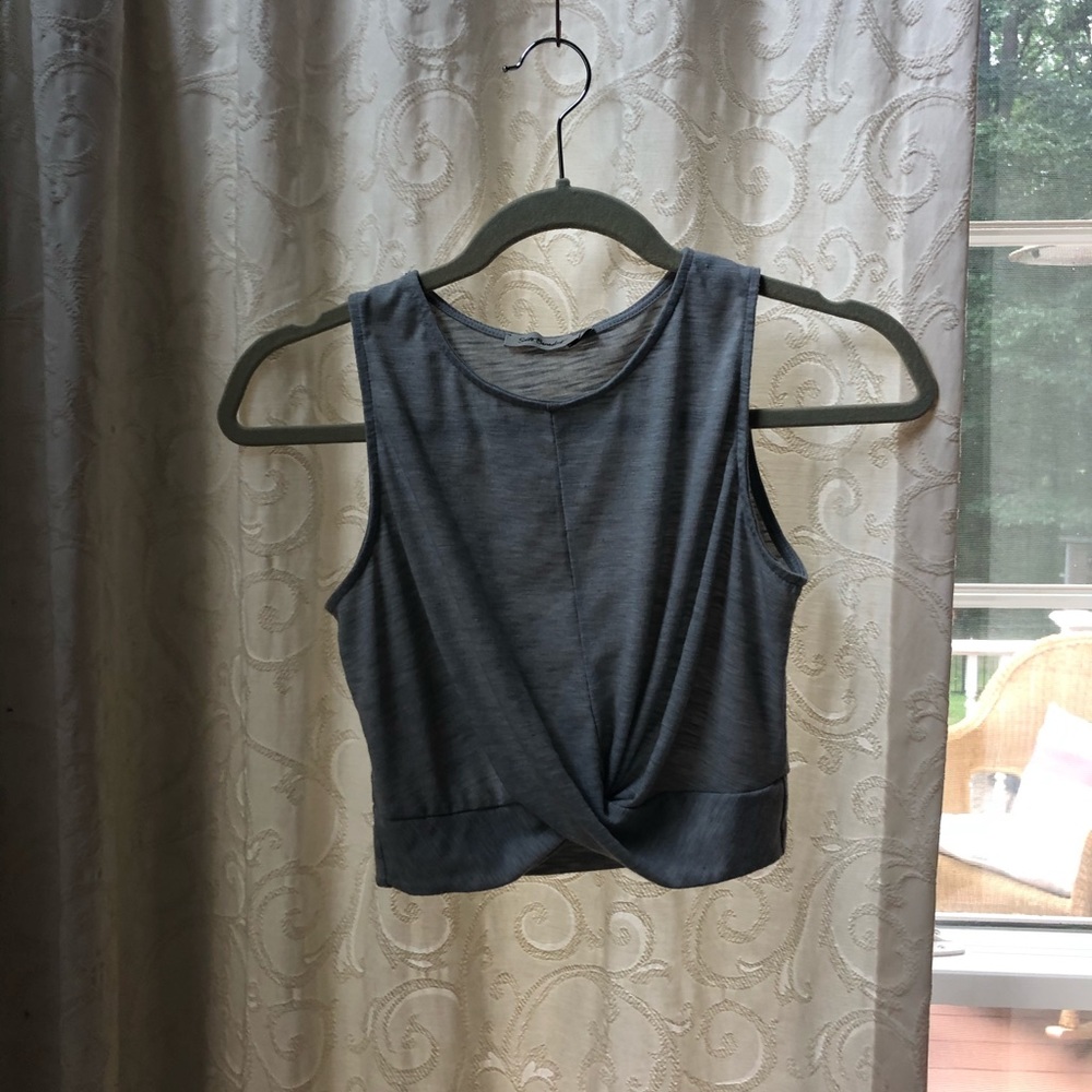 Grey crop top